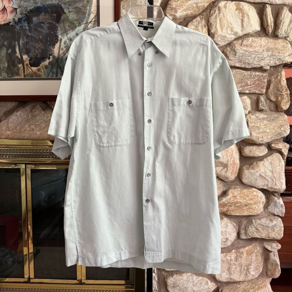 Gillio men’s 100% cotton short sleeve button down shirt business casual laid bac